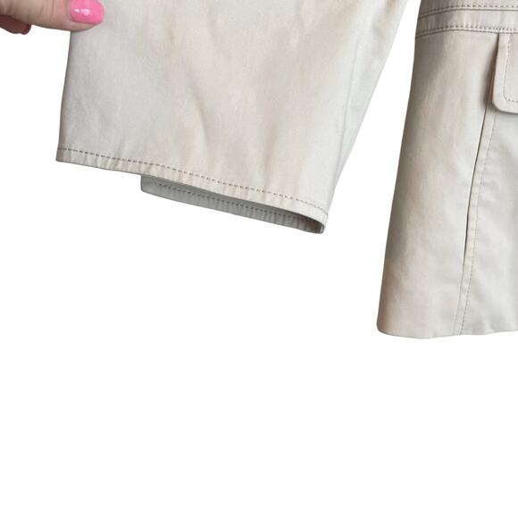 Talbots Women Petite Jacket Long Sleeve‎ Stretch Cream Classic Career Blazer - Picture 7 of 12